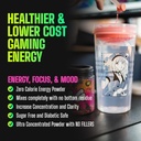 Gamer Supps, GG Energy Red Raspberry (100 εξυπηρετήσεις) - Keto Friendly Gaming Ενέργεια και Nootropic Blend, Ζάχαρη Δωρεάν + Βιολογική καφεΐνη + Βιταμίνες, Ποτό σε σκόνη