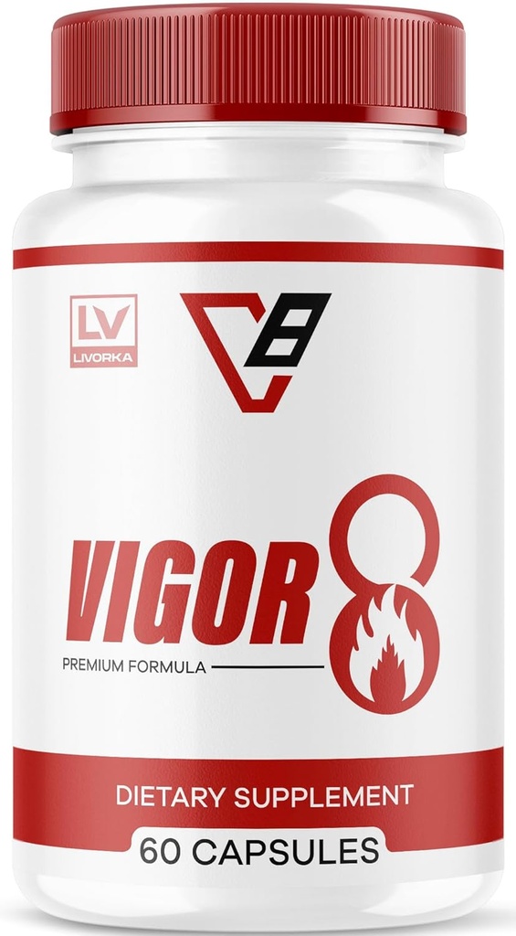 LIVORKA Vigor 8 για άνδρες, Premium Formula, Ανδρικό συμπλήρωμα, 60 κάψουλες για 1 μήνα