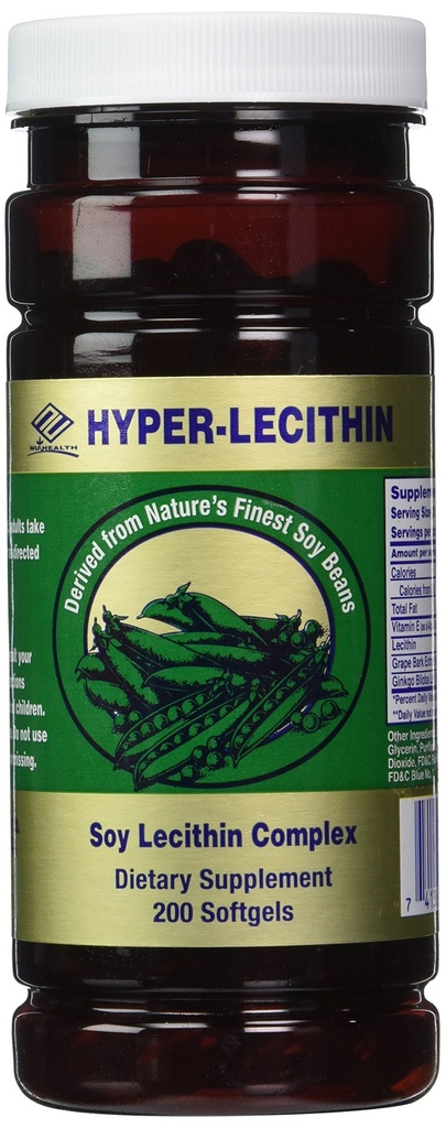 Nu Health Hyper-λεκιθίνη (200 Softgels) Σύμπλεγμα λεκιθίνης σόγιας