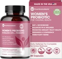 Probiotics for Women, PH Balance & Vaginal Health Support, 50 Billion CFU Per Serve, Gut, Digestive & Urinary Tract Care, Lactobacillus & Prebiotics, 60 Capsules