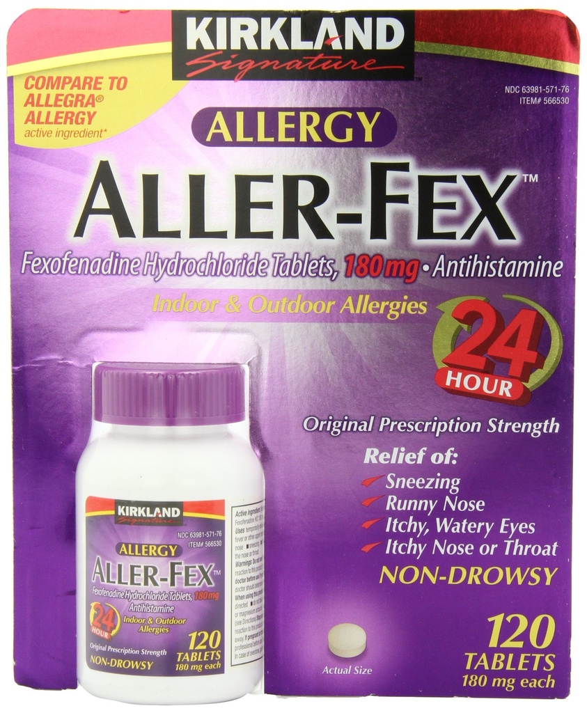 Kirkland Υπογραφή Aller- Fex 180mg 120 καρτέλες