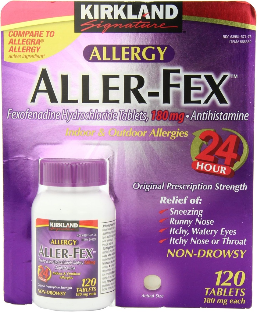 Kirkland Υπογραφή Aller- Fex 180mg 120 καρτέλες