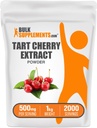 BulkSupplements.com Tart Cherry Extract Powder - Tart Cherry Supplement, Βότανο συμπλήρωμα - Antioxidant Source, Gluten Free, 500mg ανά Σερβίρισμα, 1kg (2,2 lbs) (Συσκευασία των 1)