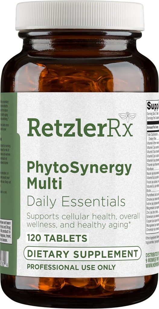 PhytoSynergy Multi w/o Iron by Dr. RetzlerRxTM - 120 Δισκία - Βιταμίνες και Ορυκτά Ενισχυμένες ενώσεις των φυτών - Λουτεΐνη, Ζεαξανθίνη, Λυκοπένιο και Resσβερατρόλη
