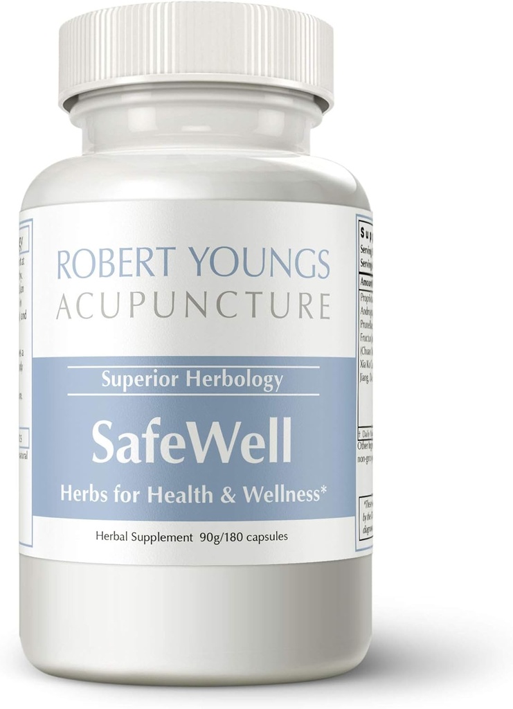 SafeWell Herbal Wellness Boosting Formula (180 Capsules) | Maximum Strength Fast Acting Relief to Help Relieve and Decrease Onset of Sinus, Nose, and Headache Pressure, Congestion, Seasonal Discomfort