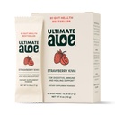 Ultimate Aloe σκόνη – Φράουλα Kiwi Γεύση, Υποστηρίζει Digestive Υγεία, ανοσοποιητικό σύστημα & κανονική επούλωση, Αλόη σε βολικά πακέτα σκόνης, 16 συσκευασίες, χωρίς γλουτένη, Vegan, μη GMO