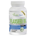 Vitalité Now! Organic Flaxseed Oil Softgels - 1000mg Premium, Virgin Cold Pressed from Flax Seeds - Hair Skin & Nails Support - Omega 3-6-9 Supplement - 100 Count - More Than 3 Month Supply!