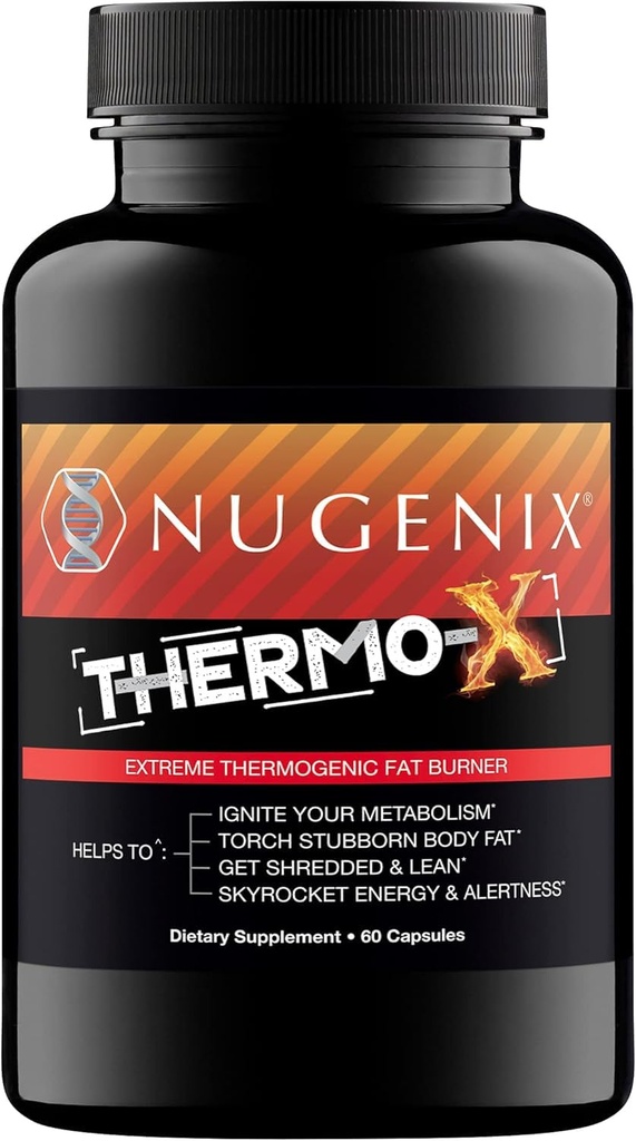 Nugenix Θερμο-X: Θερμογόνο συμπλήρωμα καύση λίπους για τους άνδρες, Extreme Μεταβολικός επιταχυντής, 60 κόμης