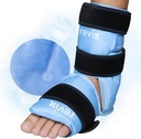 ReVIX Παγωτό Πακέτο Ankle για την ανακούφιση του πόνου στα πόδια και τα πόδια τραυματισμοί, επαναχρησιμοποιήσιμες παγωμένες συσκευασίες γέλης για τον Αχιλλέα Τενδονίτιδα, Plantar Φασίτιδα, διάστρεμμα Ankles και τακούνια