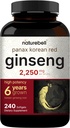 NatureBell Korean Red Ginseng 2,250mg ανά υπηρεσία, 240 Softgels 