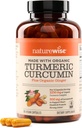 NatureWise Κουρκουμίνη Turmeric 2250mg - 95% Κουρκουμινοειδή & BioPerine Black Pepper Extract για Σύνθετη Απορρόφηση - Καθημερινή Κοινή και Ανοσολογική Υποστήριξη Υγείας - Vegan, Μη ΓΤΟ, 180 Count[60-Day Supply]