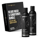 The Beard Right - Radiance Beard Wash & Conditioner Bundle - Silver Collection - Pack of 2, Viking Storm - Nourish, Cleanse, Softens, & Strengens Beard - Beard Wash and Conditioner for Men
