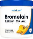 Nutricost Bromelain σε σκόνη 4 OZ - Μη ΓΤΟ, χορτοφάγοι, χωρίς γλουτένη