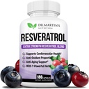 Επιπλέον δύναμη Resveratrol 1568mg - 180 κάψουλες - 3 μήνες προσφοράς 