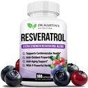 Επιπλέον δύναμη Resveratrol 1568mg - 180 κάψουλες - 3 μήνες προσφοράς 