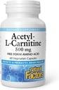 Natural Factors Acetyl L-Carnitine 500 milligrams, 60 Vegetarian Capsules