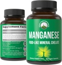 Συμπληρώματα μαγγανίου τροφίμων όπως το Mineral Chelated για την ανώτερη απορρόφηση με πλήρη ανάμειξη τροφίμων 25+ φρούτων & λαχανικών. Αμιγείς κάψουλες ανίχνευσης ορυκτών για συνδετικό ιστό, υγεία των οστών, υποστήριξη ενζύμων