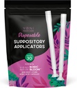 Κολπικό Appository Applicator (30 pack) - Disposable Suppositories Applicator for Women - Ταιριάζει σε όλες τις κάψουλες κανονικού μεγέθους, χάπια & δισκία - Μαλακή Συμβουλή για Άνεση & Εύκολη Εισαγωγή - Ατομικά τυλιγμένα