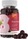 Zahler Beet Root Gummies with Cherry Fruit Extract - 500mg Beet Gummies for Adults - Dark Cherry Flavor - Υποστηρίζει ροή αίματος & νιτρικού οξειδίου - χορτοφαγικά Kosher Non GMO Beetroot Gummies - 60 Count