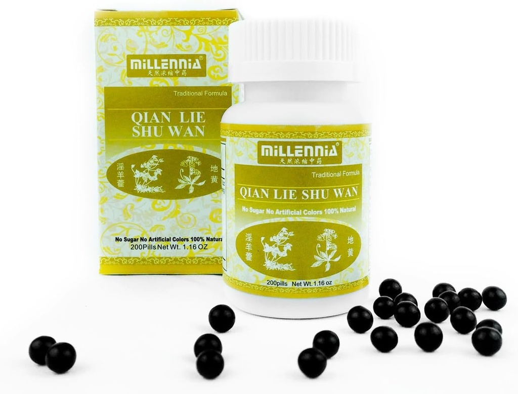 MILLENNIA Βότανο συμπλήρωμα χάπια Prostate - Qian Lie Shu Wan - 12 μπουκάλι συσκευασίας (200 χάπια / Bottle)