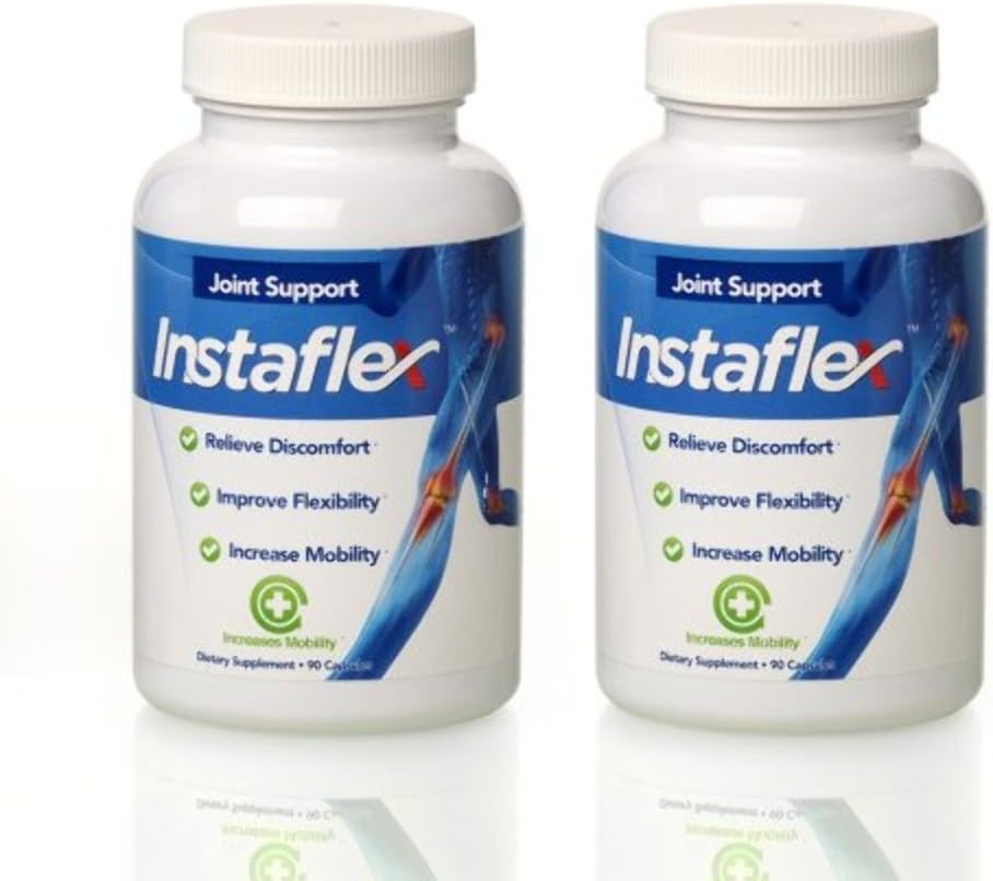 Instaflex Κοινή Υποστήριξη - Κλινικά Σπουδασμένη Κοινή Ανακούφιση Μείγμα της Γλυκοσαμίνης, MSM, White Willow, Turmeric, Ginger, Cayenne, Hyaluronic Acid - 2 Pack, 180 Κάψουλες