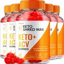 Keto Shred Max ACV Gummies - Shred Max Keto Gummies Reviews, ShredMax Keto + ACV Gummies for Weight Management B12 Max Shred Advanced 1000mg Formula (5 Pack - 300 Gummies)