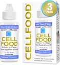 Cellfood Oxygen Boost - 1 fl oz, 3 Pack - Συμπλήρωμα Υγρού Οξυγόνου για Λεμφική Αποχέτευση, Υψόμετρο Ασθένεια, Jet Lag, Κόπωση, Πονοκέφαλοι, Hangovers & Ενέργεια - Χωρίς Γλουτένη, Cert. Kosher.