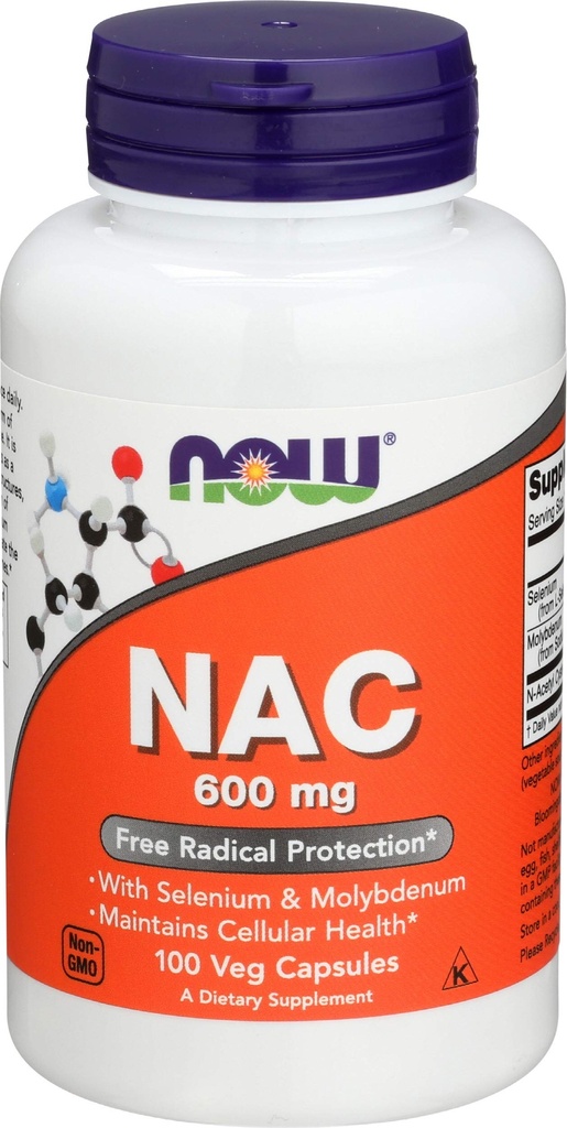NOW Foods, Nac 600mg, 100 Capsules