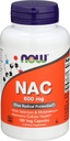 NOW Συμπληρώματα, NAC (N- Acetyl Cysteine) 600 mg με Σελήνιο 100 Καψάκια