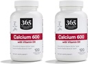 365 από την Whole Foods Market Calcium με Βιταμίνη D3 Tablets, 120 Count (Pack of 2)