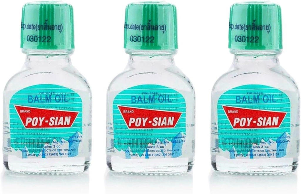 POY-SIAN Thai PIM-Saen Balm Oil 3ml (πακέτο των 3)