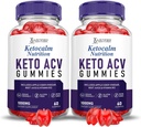 (2 Πακέτο) Ketocalm Διατροφή Keto ACV Gummies Advanced Formula 1000MG Keto Calm Nutrition Keto Gummies Apple Cider Vinegar Formated with Roomegranate Beet Buice Powder B12 Vegan Non GMO 120 Gummys
