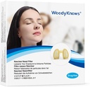 WoodyKnows Nasclear Nasal Filters, Model 2024, Εποχιακές Αλλεργίες και ενισχύσεις για τη βιομηχανική ρύπανση, δημόσια συγκοινωνία και προστασία της ζώνης κατοικίδιων ζώων (Trial S/M/L/XL)