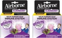 Earderberry Extract + Βιταμίνη C 1000mg (ανά υπηρεσία) - Airborne Αναβράζοντα Δισκία (20ct), Συμπλήρωμα Ανοσολογικής Υποστήριξης Χωρίς Γλουτένη, με Βιταμίνες A C E, ZINC & Σελήνιο, Χωρίς Ζάχαρη (πακέτο του 2)