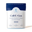 Utzy Naturals UC-II + Fortigel Hydrolyzed Collagen Peptides Joint Support Powder, Two Clinically Studied Collagen Forms in One Scoop, Unflavored, Dissolves in Coffee - 30 Servings - Coll-U-Gen