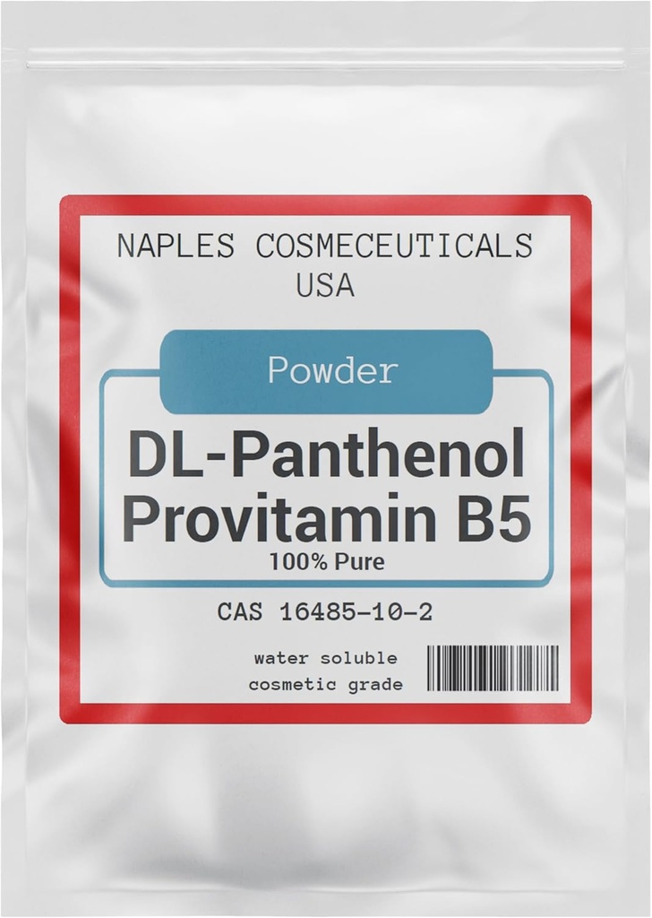 100% Pure Panthenol Powder, DL-Panthenol Powder, Provitamin B5 for Hair Care, Skin, Nails Deep Moasturizer, Use in Cosmetic Formulations or Add to Your Favorite Products (2 oz)