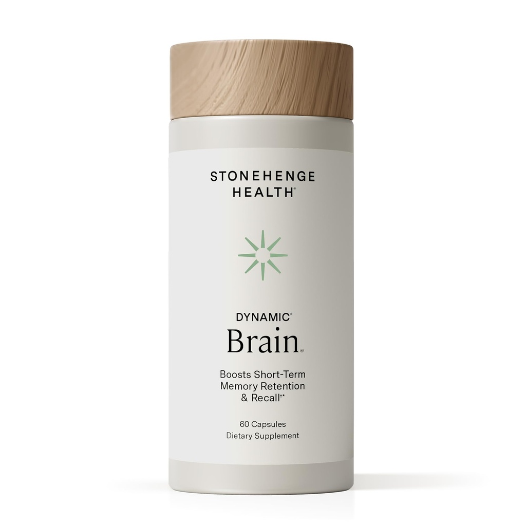 Stonehenge Health Dynamic Brain Supplement – Νέα Φόρμουλα με BacoMind για Απόκτηση Μνήμης, Διατήρηση, & Remember με 40 Μοναδική Nootropic: Choline, Phosphatidylserine, και Huperzine A