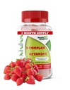 Φράουλα Γεύση Βιταμίνη Β Σύμπλεγμα Gummies - B Complex with Vitamin C - Υποστηρίζει το νευρικό σύστημα και ενισχύει τα επίπεδα ενέργειας - Βοηθά με Γνωστική λειτουργία - Μεγάλη γεύση και εύκολο να καταπιούν