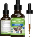 Pet Wellbeing Sneeze Ease for Dogs - Περιστασιακός Φτάρνισμα, Εποχιακές Αλλεργίες, Μύτη & Οφθαλμική Δυσφορία, Eyebright, Νέτλς - Κτηνιατρικό-Σχηματισμένο συμπλήρωμα βοτάνων 2 oz (59 ml)