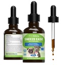 Pet Wellbeing Sneeze Ease for Dogs - Περιστασιακός Φτάρνισμα, Εποχιακές Αλλεργίες, Μύτη & Οφθαλμική Δυσφορία, Eyebright, Νέτλς - Κτηνιατρικό-Σχηματισμένο συμπλήρωμα βοτάνων 2 oz (59 ml)