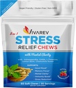 Stress Relief Ashwagandha Gummies - Formulated with Ashwagandha, GABA, L Theanine, Lemon Balm & Chamomile Flower as a Stress Relief and Focus Supplement- Natural Raspberry Flavor, Pack of 60