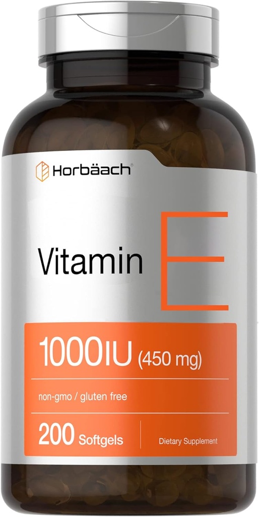 Horbäach Βιταμίνη Ε 1000 IU κάψουλες 