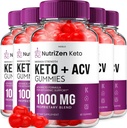 (5 Pack) NutriZen Keto ACV Gummies - Σύνθετη Φόρμουλα Nutri Zen Keto Plus ACV Gummies Apple Cider Vinegar Keto Nutrizen ACV Gummies Συμπλήρωμα διατροφής Κριτικές Άνδρες γυναίκες (300 Gummies)