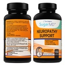 SugarMD Neuropathy Support Supplement – 180 Nerve Supplement Capsules with Alpha Lipoic Acid, Benfotiamine & Vitamin D3 B6 B12 - Nerve Support for Feet Hands Fingers & Legs - 90 Day Supply