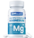Quadruple Magnesium Supplement, 400mg of Chelate Magnesium Glycinate, L-threonate, Citrate & Malate | Max Absorption Complex w/Vitamin D3 & B6, for Sleep Heart Muscles Nerves, Non-GMO, 60 Vegan Caps