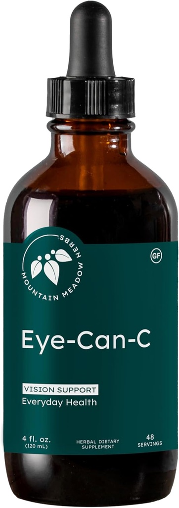 Mountain Meadow Herbs Eye-Can-C 4oz. | Liquid Vision Health and Support with Ginkgo Biloba, Night Vision, Dry-Eye Relief, Glare Reduction & Healthy Circulation Support