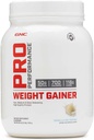 GNC Pro Performance Weight Gainer Protein Powder, 50g Πρωτεΐνη, Υψηλή θερμίδα, 700 θερμίδες, Υποστηρίζει τη μάζα και την αποκατάσταση των μυών, MCT, BCAA, 3ο μέρος δοκιμαστεί, παγωτό βανίλια, 6 εξυπηρετούν, 2,5 lbs