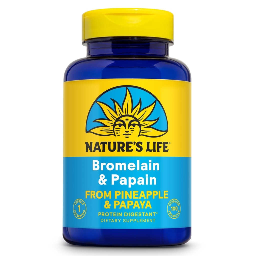 Ζωή της φύσης Bromelain & Papain 