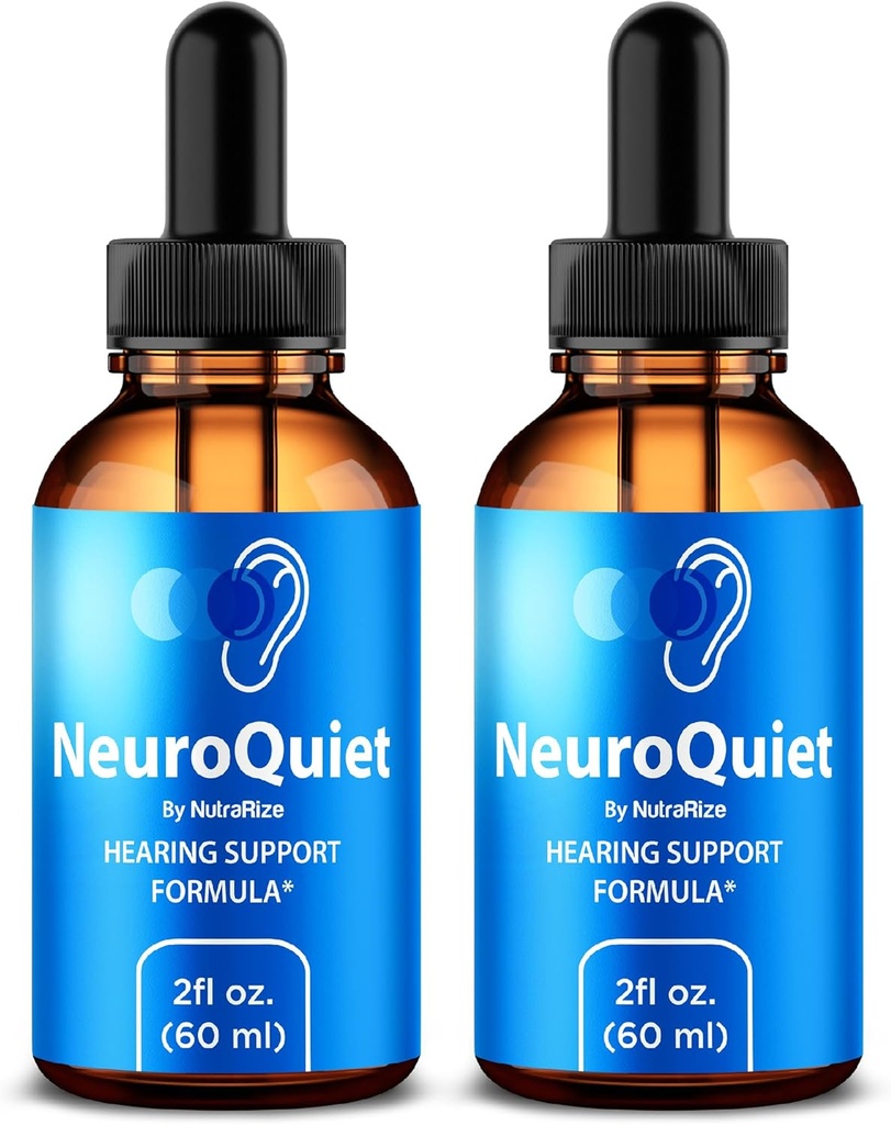 NutraRize (2 Pack NeuroQuiet Drops – Επίσημη φόρμουλα υποστήριξης ακοής με φυσικά, καθαρά συστατικά για να βοηθήσει τη διατήρηση της ευεξίας του αυτιού, Premium Gotos κριτική (60 εξυπηρετεί)