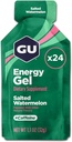 GU Energy Original Sports Nutrition Energy Gel, Αλατισμένο Καρπούζι, 26.4 Oz, 24 Count